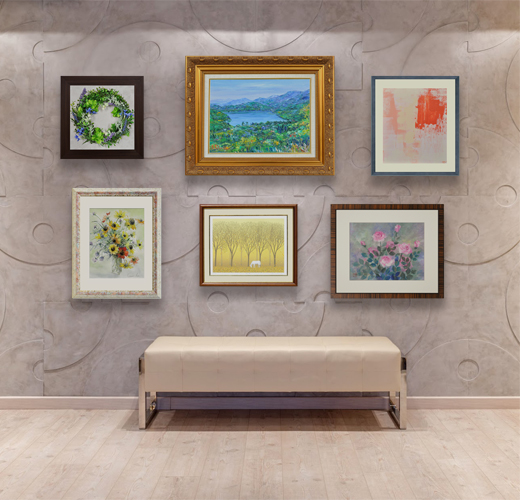 季節やテーマに合わせて色々なアートを飾りたい。